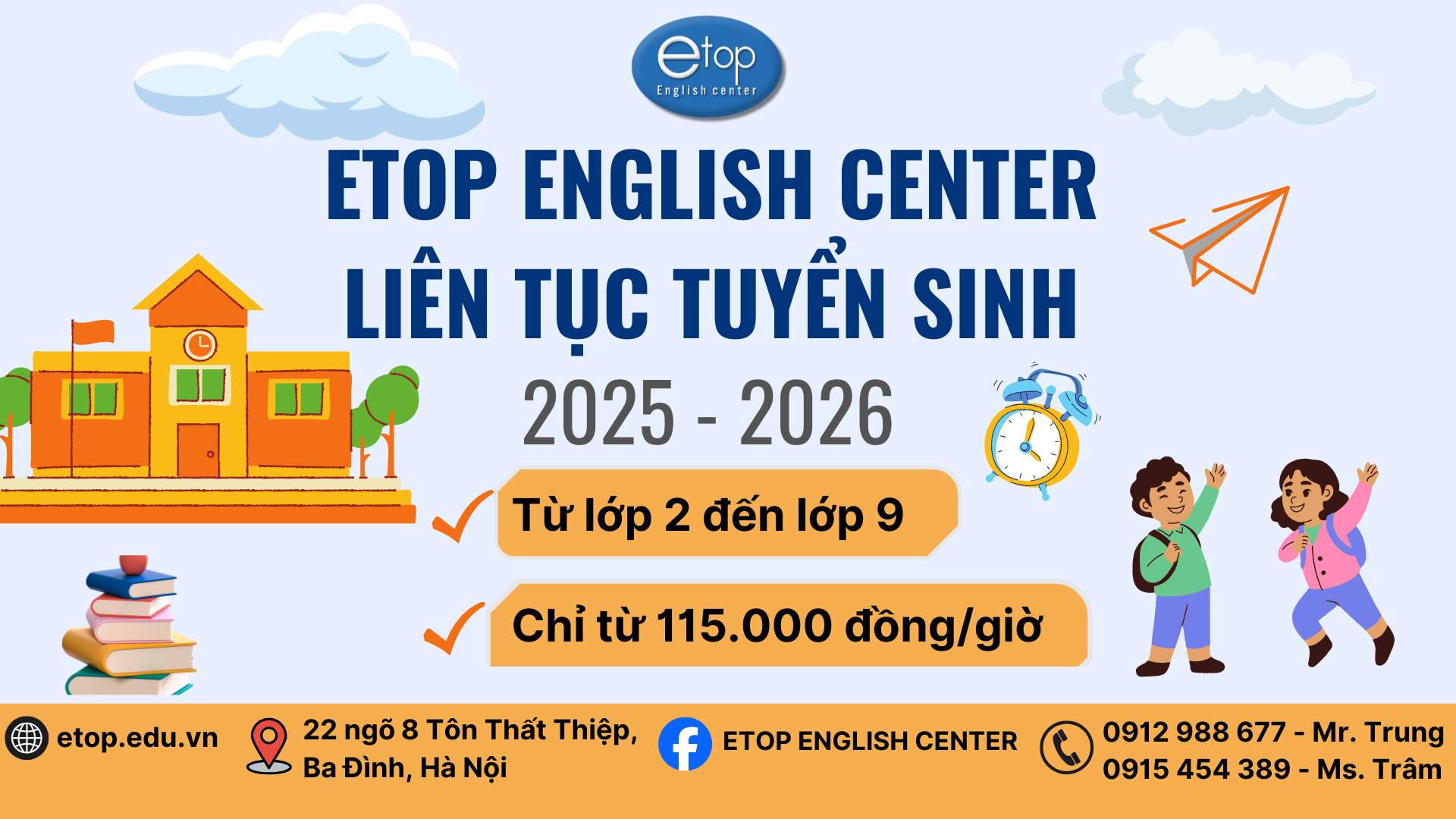 THÔNG BÁO TUYỂN SINH NĂM HỌC 2025-2026