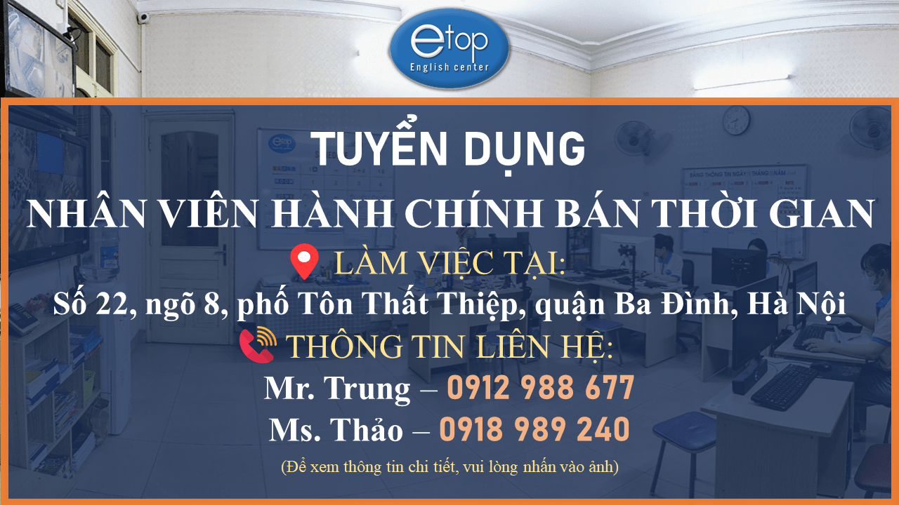 TUYỂN DỤNG NHÂN VIÊN HÀNH CHÍNH