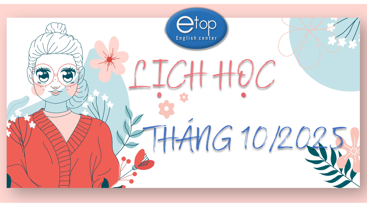 LỊCH HỌC THÁNG 10/2025