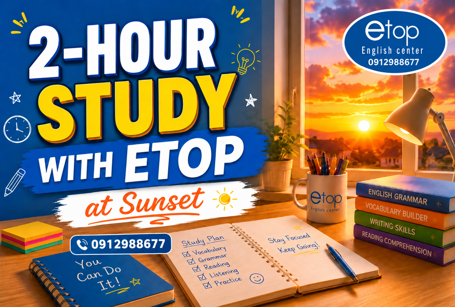 2-HOUR STUDY WITH ETOP at Sunset - 2-HOUR STUDY WITH ETOP at Sunset